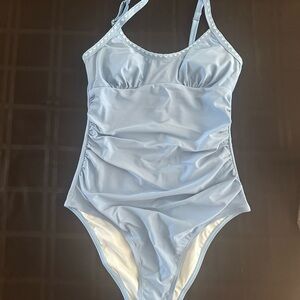 ⭐️🌟⭐️BRAND NEW!  Cupshe Blue One Piece Swimsuit with V-Neck and Spaghetti Straps